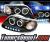 Sonar® 1 pc Halo Projector Headlights (Black) - 97-02 Ford Expedition
