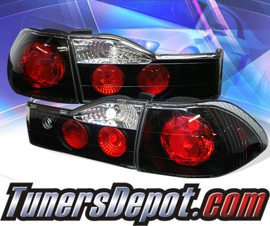 Sonar® Altezza Tail Lights (Black) - 01-02 Honda Accord 4dr.
