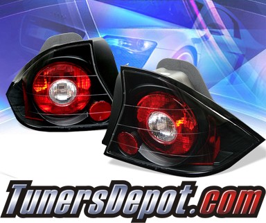 Sonar® Altezza Tail Lights (Black) - 01-03 Honda Civic 2dr.