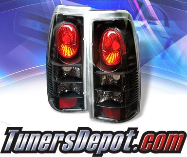 Sonar® Altezza Tail Lights (Black) - 2007 GMC Sierra Classic 