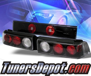 Sonar® Altezza Tail Lights (Black) - 88-91 Honda Civic 3dr.