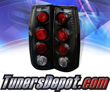 Sonar® Altezza Tail Lights (Black) - 88-98 Chevy Full Size Pick Up