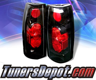 Sonar® Altezza Tail Lights (Black) - 92-99 GMC Suburban (Gen 2 Style)