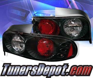 Sonar® Altezza Tail Lights (Black) - 93-01 Subaru Impreza