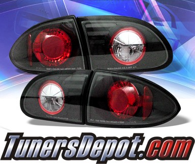 Sonar® Altezza Tail Lights (Black) - 95-02 Chevy Cavalier