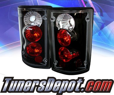 Sonar® Altezza Tail Lights (Black) - 95-03 Ford Econoline Van