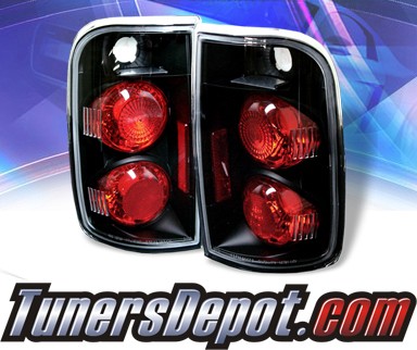 Sonar® Altezza Tail Lights (Black) - 95-04 Chevy S10 S-10 Blazer