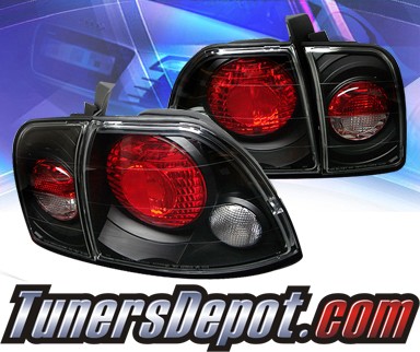 Sonar® Altezza Tail Lights (Black) - 96-97 Honda Accord 