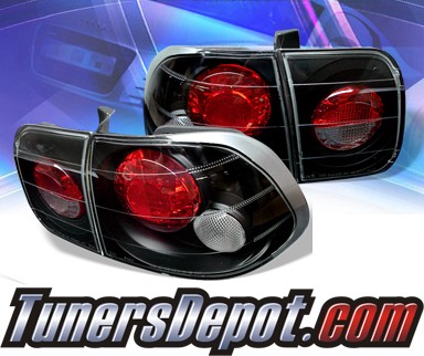 Sonar® Altezza Tail Lights (Black) - 96-98 Honda Civic 4dr.