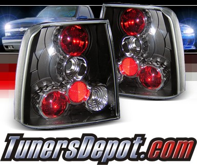 Sonar® Altezza Tail Lights (Black) - 97-00 VW Volkswagen Passat 4dr. Sedan