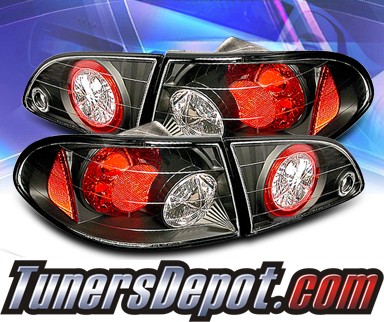 Sonar® Altezza Tail Lights (Black) - 98-02 Toyota Corolla