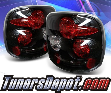 Sonar® Altezza Tail Lights (Black) - 99-04 Chevy Silverado Stepside