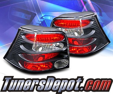 Sonar® Altezza Tail Lights (Black) - 99-04 VW Volkswagen Golf IV