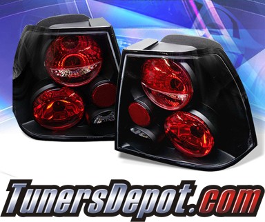 Sonar® Altezza Tail Lights (Black) - 99-04 VW Volkswagen Jetta IV