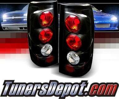 Sonar® Altezza Tail Lights (Black) - 99-06 Chevy Silverado Dualie (Gen. 2 Style)