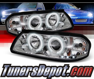 Sonar® CCFL Halo Projector Headlights - 00-05 Chevy Impala