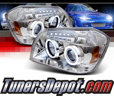 Sonar® CCFL Halo Projector Headlights - 05-07 Dodge Magnum