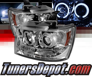 Sonar® CCFL Halo Projector Headlights - 07-14 Chevy Avalanche