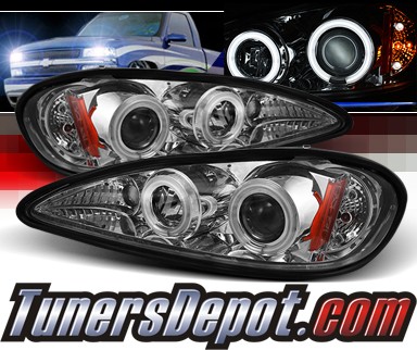 Sonar® CCFL Halo Projector Headlights - 99-05 Pontiac Grand Am