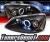 Sonar® CCFL Halo Projector Headlights (Black) - 01-03 Honda Civic 2/4dr