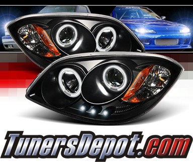 Sonar® CCFL Halo Projector Headlights (Black) - 05-10 Chevy Cobalt