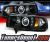 Sonar® CCFL Halo Projector Headlights (Black) - 94-01 Dodge Ram 1500 Pickup
