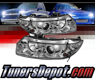 Sonar® CCFL Halo Projector Headlights (Chrome) - 06-08 Honda Civic 2dr