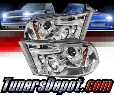 Sonar® CCFL Halo Projector Headlights (Chrome) - 09-16 Dodge Ram Pickup 1500
