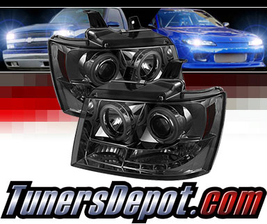 Sonar® CCFL Halo Projector Headlights (Smoke) - 07-14 Chevy Suburban
