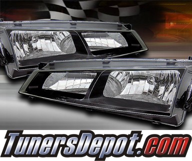 Sonar® Crystal Headlights (Black) - 97-98 Nissan 240SX