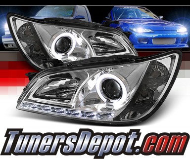 Sonar® DRL LED Halo Projector Headlights - 01-05 Lexus IS300 (w/ OEM HID Only)