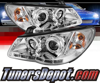 Sonar® DRL LED Halo Projector Headlights - 07-10 Hyundai Elantra