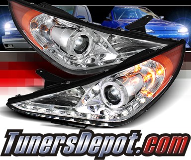 Sonar® DRL LED Halo Projector Headlights - 11-14 Hyundai Sonata