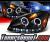Sonar® DRL LED Halo Projector Headlights (Black) - 02-04 Nissan Altima