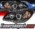Sonar® DRL LED Halo Projector Headlights (Black) - 07-10 Hyundai Elantra