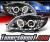 Sonar® DRL LED Halo Projector Headlights (Black) - 09-10 Toyota Corolla
