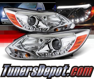 Sonar® DRL LED Projector Headlights - 12-14 Ford Focus