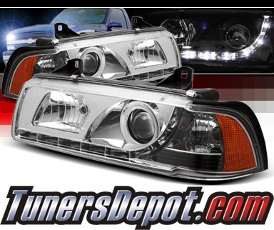 Sonar® DRL LED Projector Headlights - 92-98 BMW 318i E36 4dr.