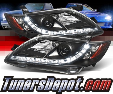 Sonar® DRL LED Projector Headlights (Black) - 07-09 Toyota Camry