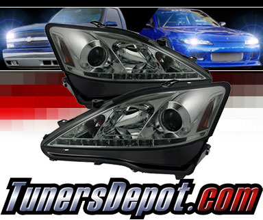 Sonar® DRL LED Projector Headlights (Smoke) - 06-10 Lexus IS350