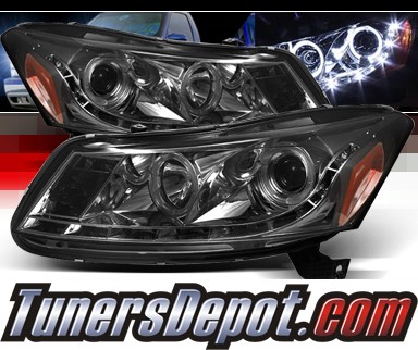 Sonar® DRL LED Projector Headlights (Smoke) - 08-12 Honda Accord 4dr