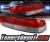 Sonar® Euro Tail Lights (Red/Clear) - 97-01 Honda Prelude