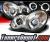 Sonar® Halo Projector Headlights - 01-07 Mercedes-Benz C240 Sedan W203 without Stock HID
