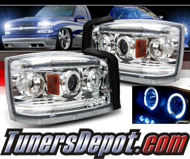 Sonar® Halo Projector Headlights - 05-07 Dodge Dakota