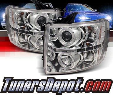 Sonar® Halo Projector Headlights - 07-13 Chevy Silverado