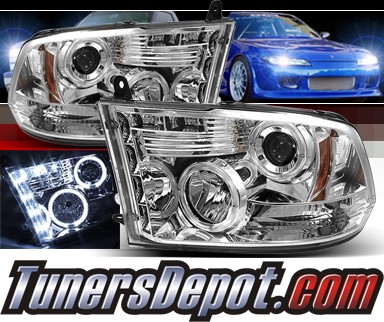 Sonar® Halo Projector Headlights - 09-12 Dodge Ram Pickup