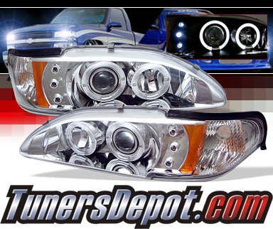 Sonar® Halo Projector Headlights - 94-98 Ford Mustang
