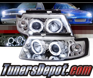 Sonar® Halo Projector Headlights - 97-00 VW Volkswagen Passat B5