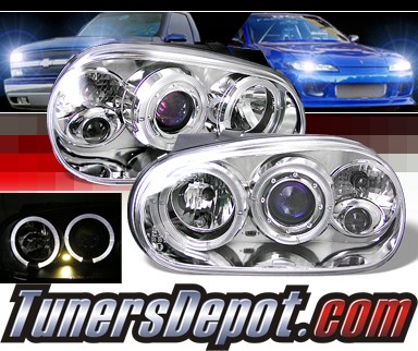 Sonar® Halo Projector Headlights - 99-05 VW Volkswagen Golf IV
