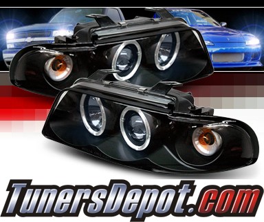 Sonar® Halo Projector Headlights (Black) - 00-01 Audi S4